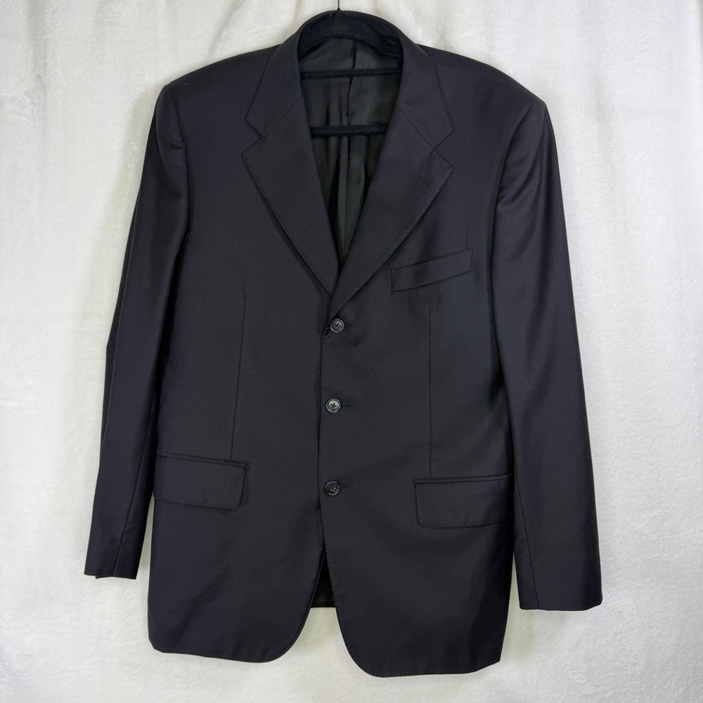 Corneliani Sport Coat Mens 52 Dark Gray Linea Sartoria Super 100s Virgin Wool